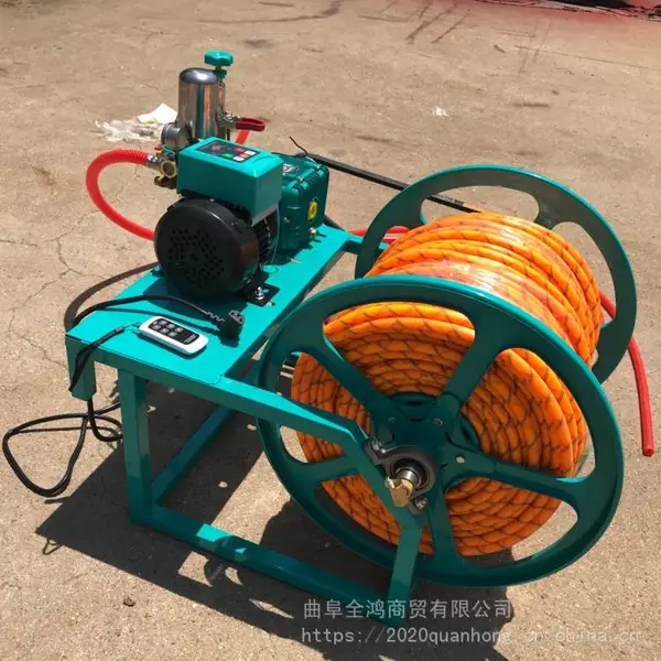 多功能拉管打药机高压远程汽油喷雾器300L轻便农田打药机汽油喷雾剂