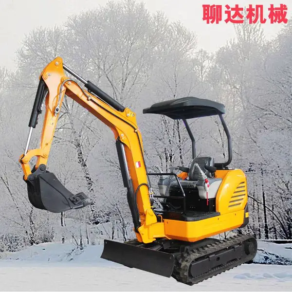 室内小型挖掘机 爬坡力强的 pc型小挖机 犀牛28型挖掘机 家用室内装修