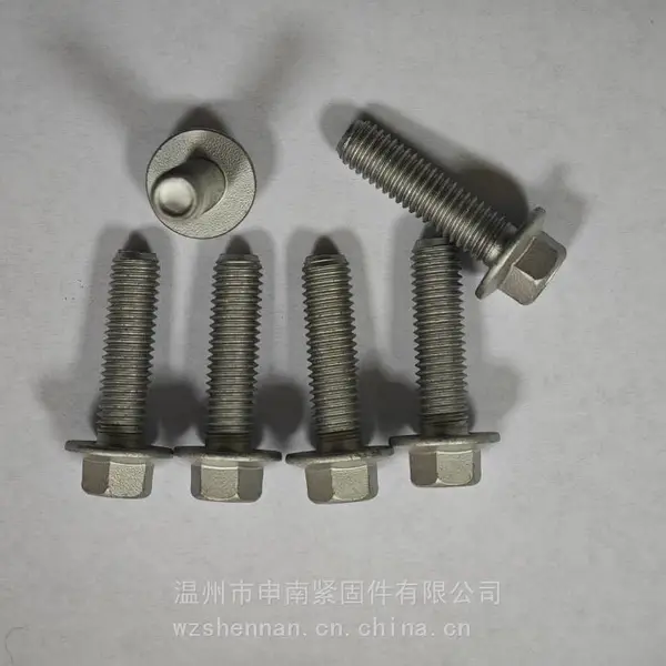 Q1840830六角凹脑法兰面螺栓M8X30达克罗8.8级汽标