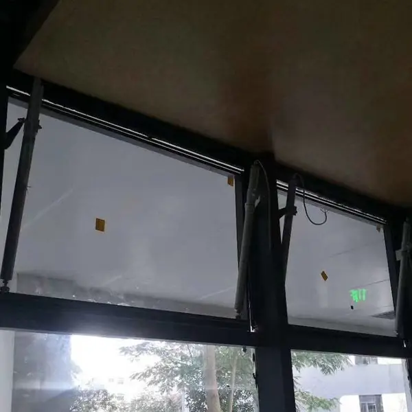 乌兰察布螺杆大棚养殖场智能放风机顶侧卷卷帘机电动开窗器?24v