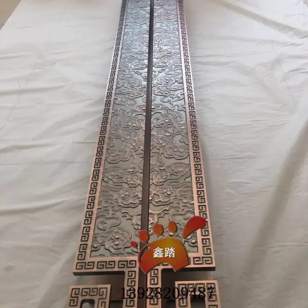 别墅大门定制仿古铜铝雕拉手安装方法您了解吗