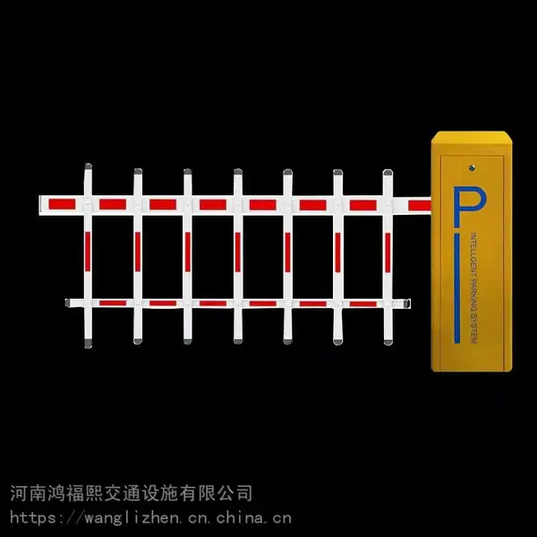 西安鸿福熙停车场出入口设备广告道闸 小区智能识别遥控百叶窗广告