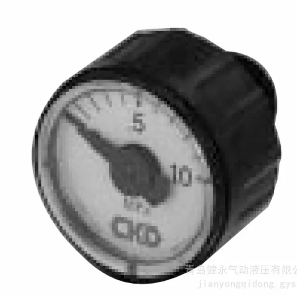 SAMIN CKD 小型压力表 G29D 0~1.0MPa 背接式压缩空气压力表