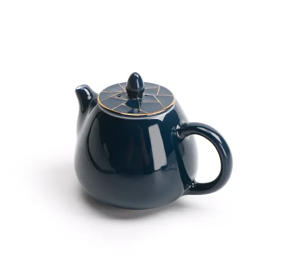 陶鼎轩霁蓝家用简约现代茶具套装