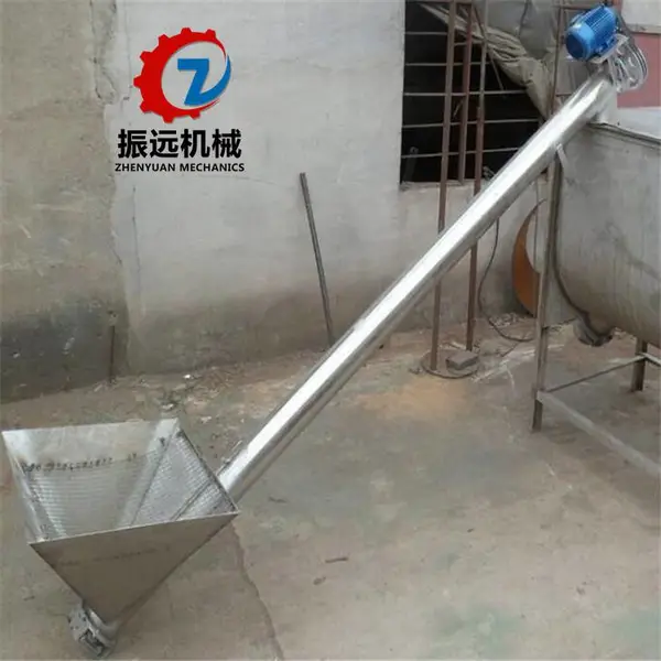 电动圆管提升机 碳钢螺旋送料机 装卸车输送机