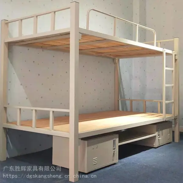 广州铁床厂家胜辉生产学生宿舍床 长期供应宿舍方管铁床