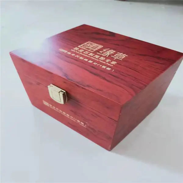 灵芝礼盒木质 木雕木盒 麝香木盒 礼品实木盒