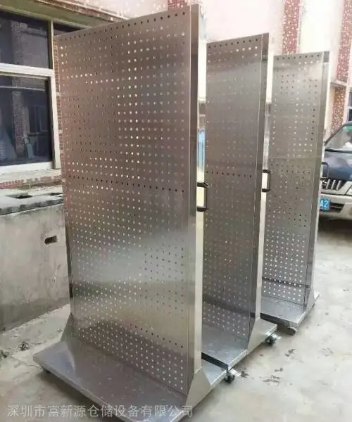 不锈钢工具架定做 钳工工具挂架 车间工具挂板架图片