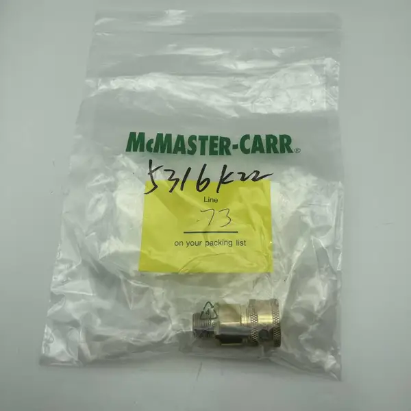 Mcmaster-carr5316k22黄铜卡扣式H型软管接头