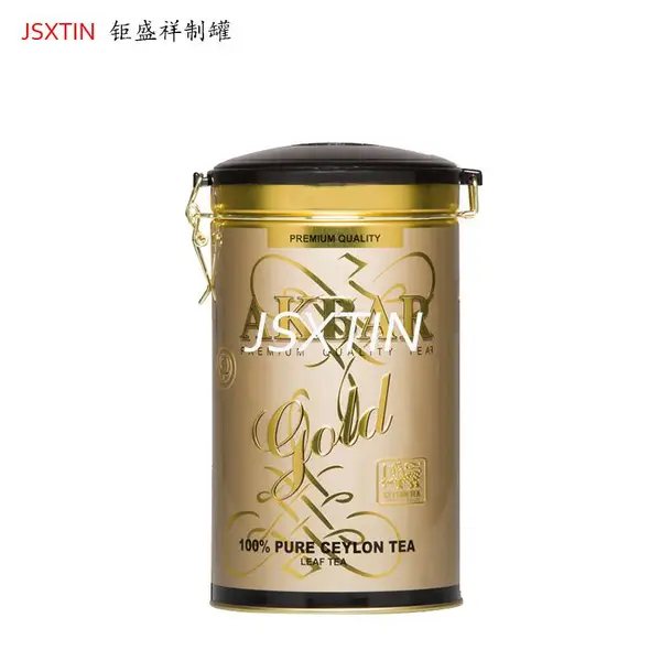 南非红茶铁罐Tin 胶盖铁扣双层密封茶叶罐定制