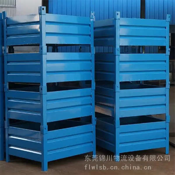 锦川物流设备非标铁片周转箱 防老化防滑加厚金属料箱搬运箱厂商