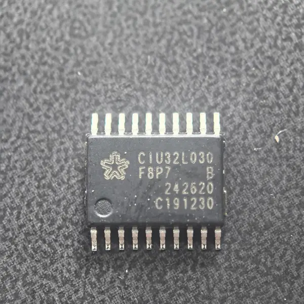 华大电子 CIU32L030F8P7 封装TSSOP20 MCU单片机 64KB Flash 硬件加密 宽温超低功耗微控制器