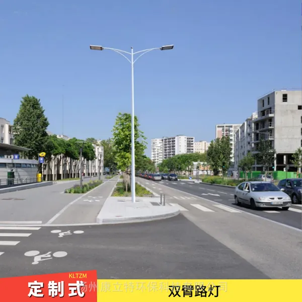 通辽路灯厂 市政LED双挑臂接电路灯 工程智慧照明设备生产