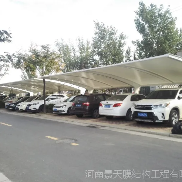膜结构车棚景观看台河南景天膜结构厂家定制