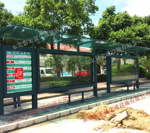 供应城市解决裸站新建公交候车亭,公交站台广告灯箱广告位