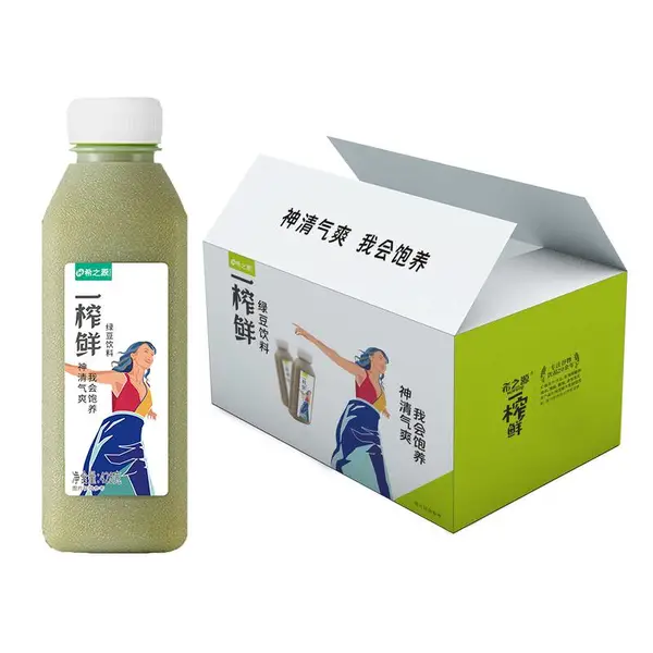 希之源一榨鲜绿豆汁果汁饮料夏季饮料降温饮料蔬菜果汁428g*15瓶/箱