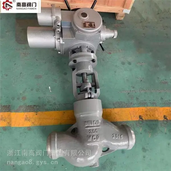 J961Y-16C电动焊接截止阀 智能调节 高温蒸汽用南高阀门