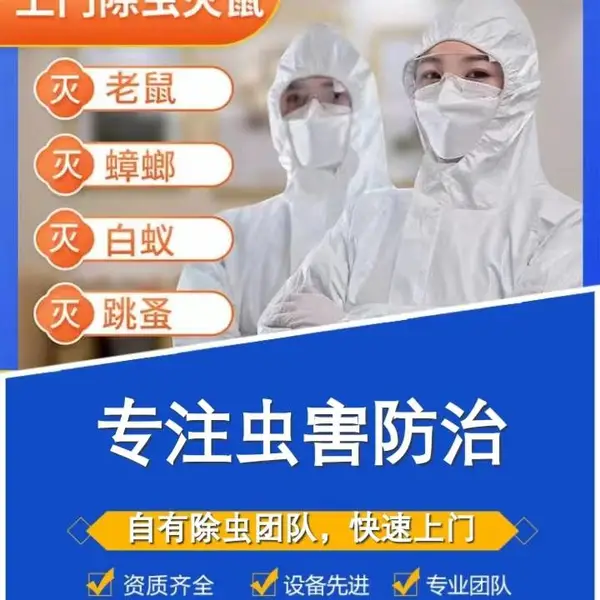 上海松江区饭店除蟑螂灭老鼠除跳蚤上门服务-除四害质保一年