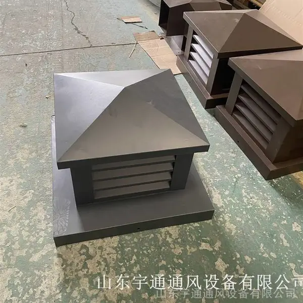 C系列方形百叶风帽 长方形楼顶排气道通风窗 铝合金无缝焊接工艺