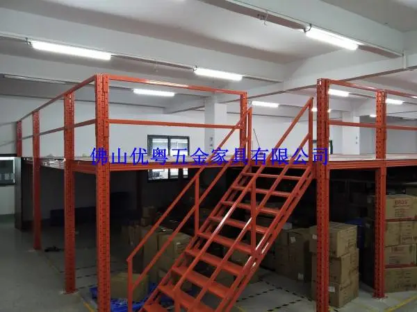 佛山仓储后推式货架大型可调装配式阁楼货架定制重型仓储货架工厂