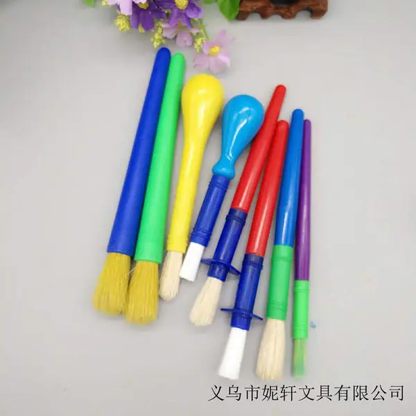 数字油画笔 画笔 塑料画笔 尼龙画笔 儿童DIY画画刷