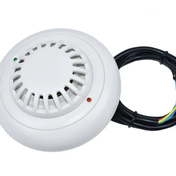 烟雾传感器 温度探测器 12V烟温一体报警器 联网式 RS485