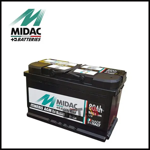 MIDAC蓄电池125AT 启停汽车发电机 12V125AH牵引储蓄储能12V全系