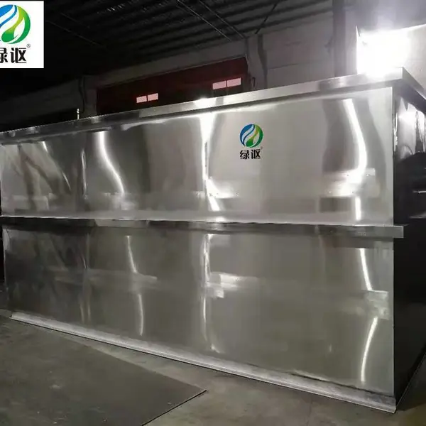 油站无动力油水分离器_绿森LS-1隔油池_不锈钢油水分离设备