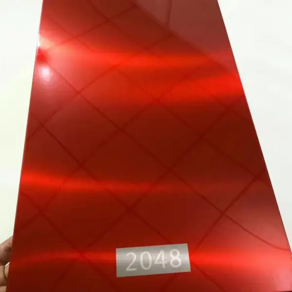 不锈钢纳米亮光中国红板-北京201和304彩色不锈钢板