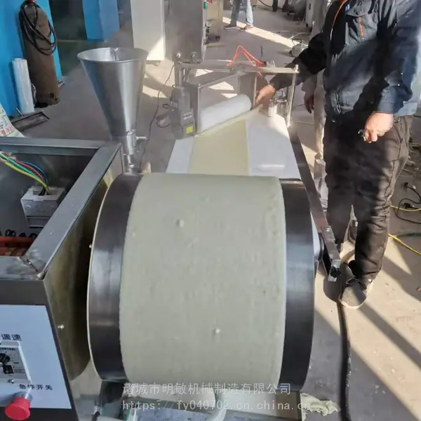 全自动春卷皮机 连续式方形春卷皮机 卷煎饼机 明敏机械加工定制