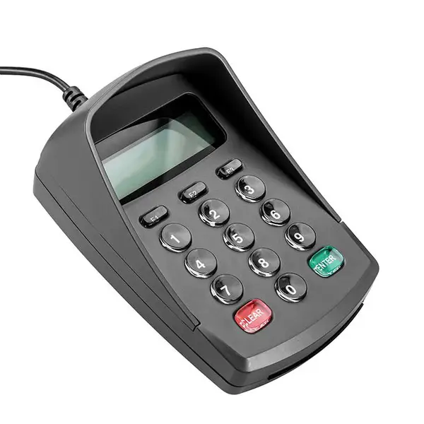 USB免驱液晶密码键盘外接会员号手机号输入器语音密码数字小键盘