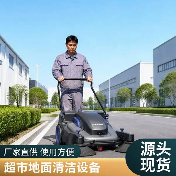 门店超市车库小型手推洗地机 地面除尘污水回收清洁设备