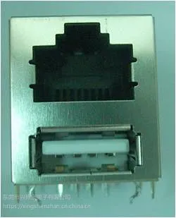 兴伸展电子RJ45插座/不带网络滤波器/连接器TAB-DOWN圆针系列/全塑产品RJ45连接器网络插