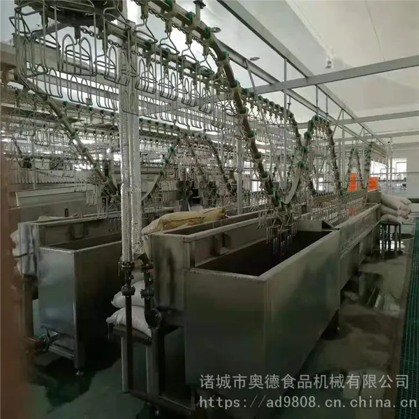 山西鸡自动屠宰生产线 鸭宰杀流水线设备 家禽自动屠宰流水线定制