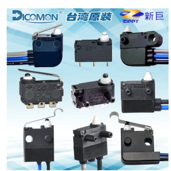 进口ZIPPY防水微动开关带线IP67常开闭DW汽车机器人限位行程开关