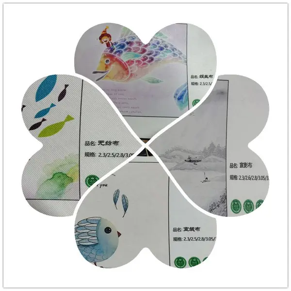 厂家定制 双宫真丝布定制图案UV打印无缝壁画竹节布硬包印刷