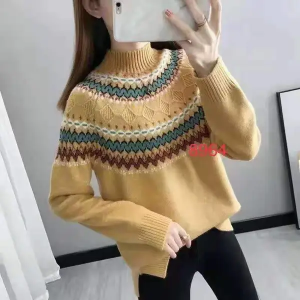 广州秋冬女士羊毛衫批发 秋冬季赶集女装外贸原单尾货毛衣 欢迎上门看货 拿货