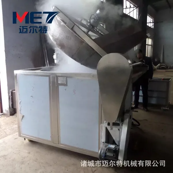 供应小麻花油炸锅 全不锈钢自动出料油炸机