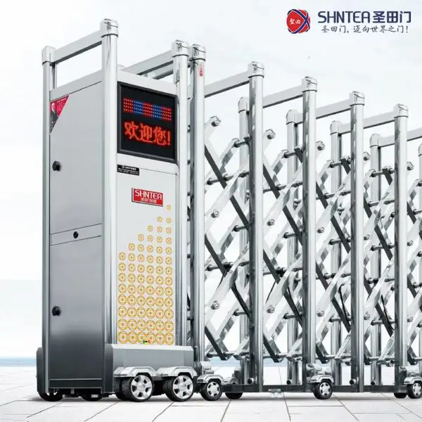 电动伸缩智能门,推拉电动栅栏门,南宁成品电动伸缩门批发
