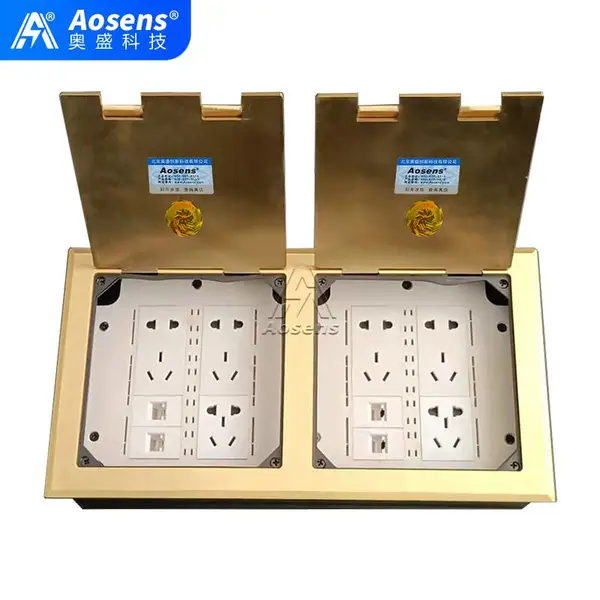 Aosens奥盛 AS-DK-3402T 开启式地插 信息插 电源插座 空架
