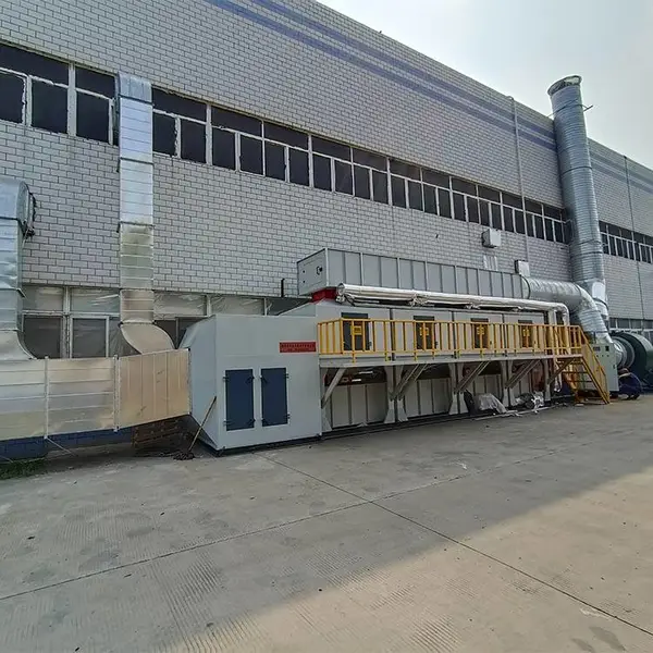 塑料厂 胶合板厂废气脱臭催化燃烧设备 活性炭吸附箱环保设备