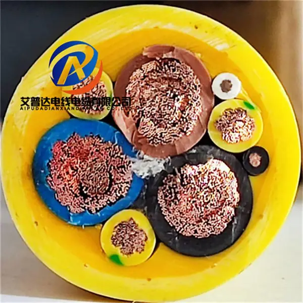 掘进机动力电缆3*35+3G16/3隧道掘进车设备专用特种聚氨酯特种电缆