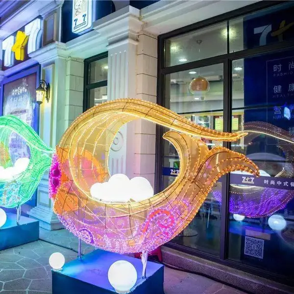 景区灯光节设备租售/梦幻灯光展亮化 优质厂家定制非遗盒子灯
