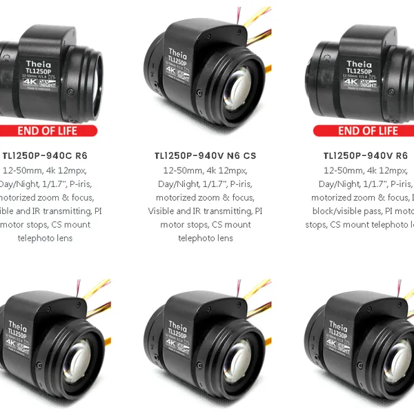Theia TL1250P N6 CS 12-50mm电动变焦镜头
