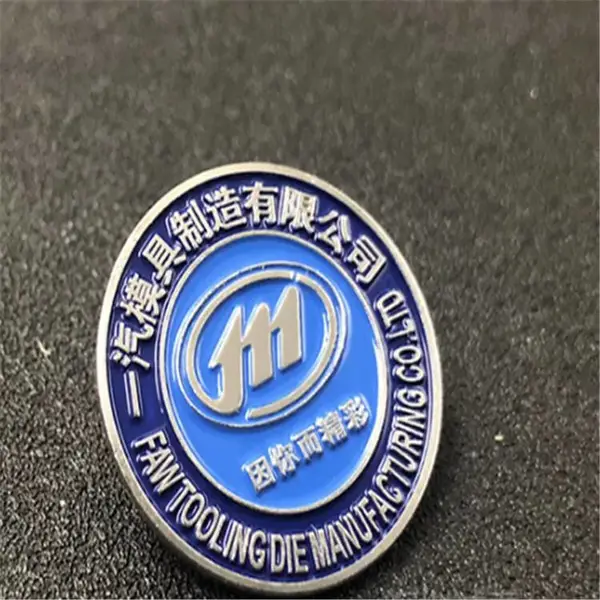 五金工艺品定制 烤漆校徽定做 圆形logo徽章制作