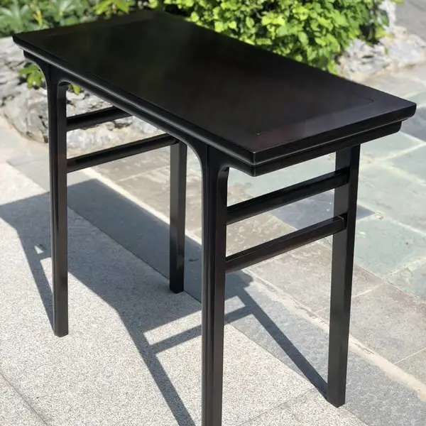 明清家具鉴赏方法紫光檀家具客厅走廊摆件条案 桥台玄关柜