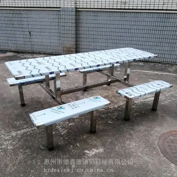 宝安真正的学校食堂餐桌工厂 员工连体不锈钢饭堂餐桌报价