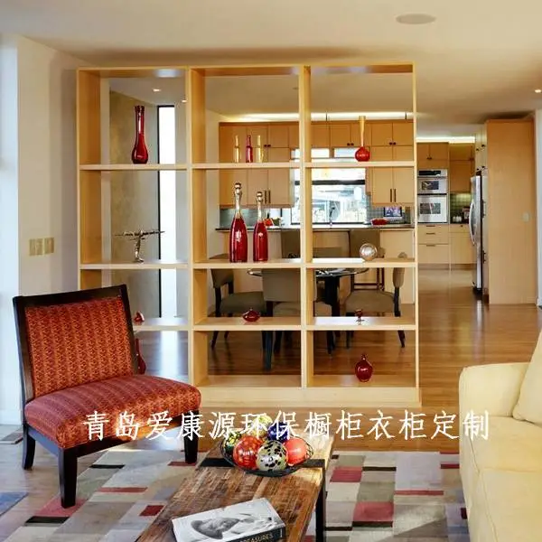黄岛酒柜书柜定制 青岛橱柜定制 整体橱柜 黄岛橱柜工厂 价格品质合理 厂家价格直销