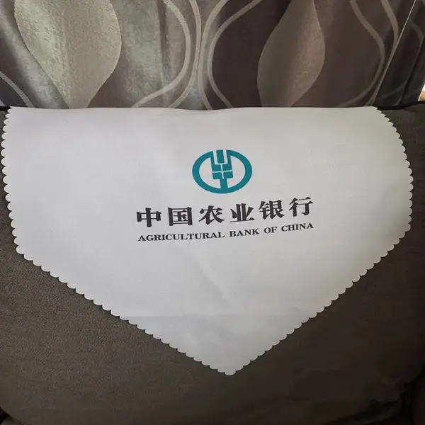 定制印刷飞机广告枕巾高铁座椅头枕巾布片椅子航空动车组头巾logo座位靠垫