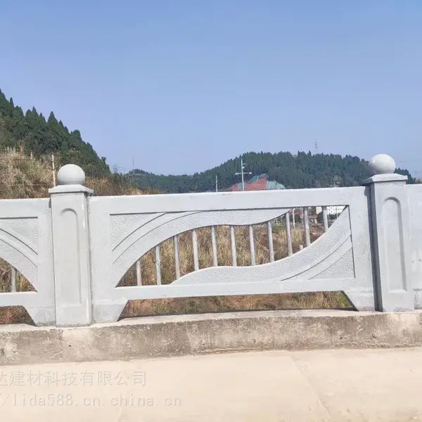 铸造石栏杆 仿石护栏 桥梁人造石护栏 青石栏 杆